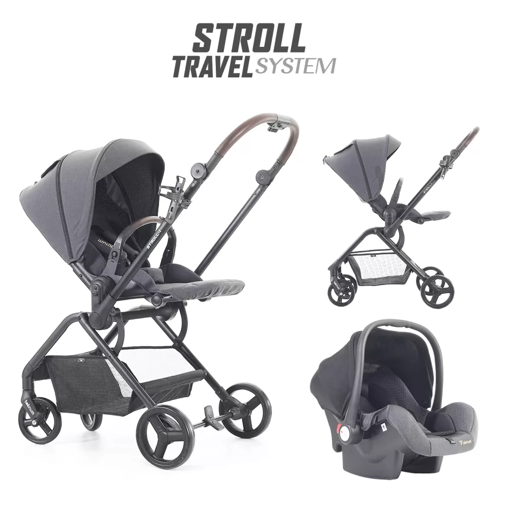 Teknum STROLL-1 Travel System w/Reversible Stroller and Compacto